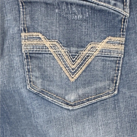 BKE Buckle Nolan Straight Leg 5 Pocket Jeans Mens 34L Stretch Denim Distressed - Picture 13 of 16